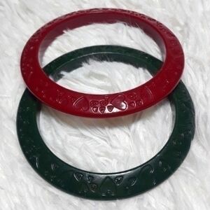 Vintage Love Hearts Bangle Bracelets